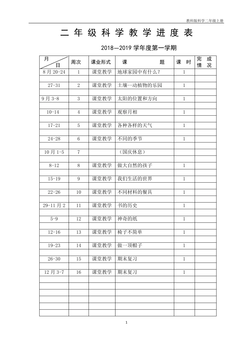 教科版二年级上册科学电子教案_第1页