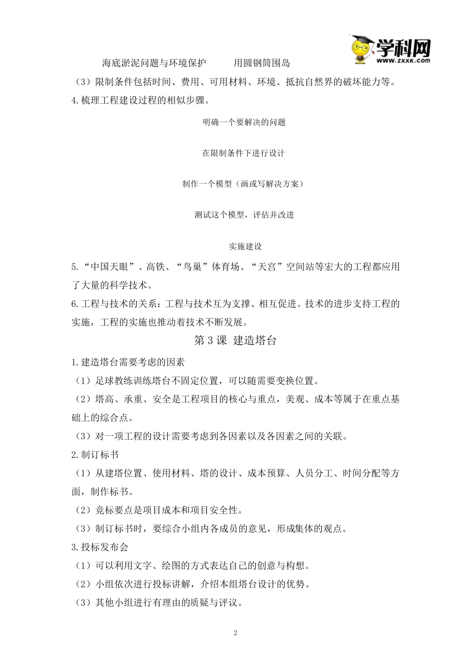 教科版六年级下册科学知识点总结与归纳[18页](PDF格式)_第2页