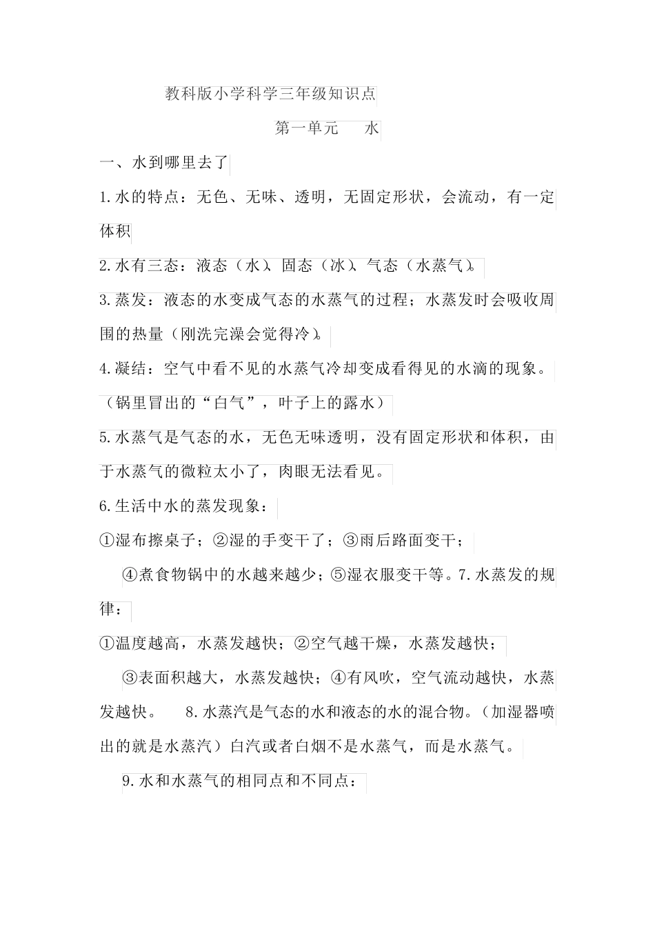 教科版小学科学三年级知识点_第1页