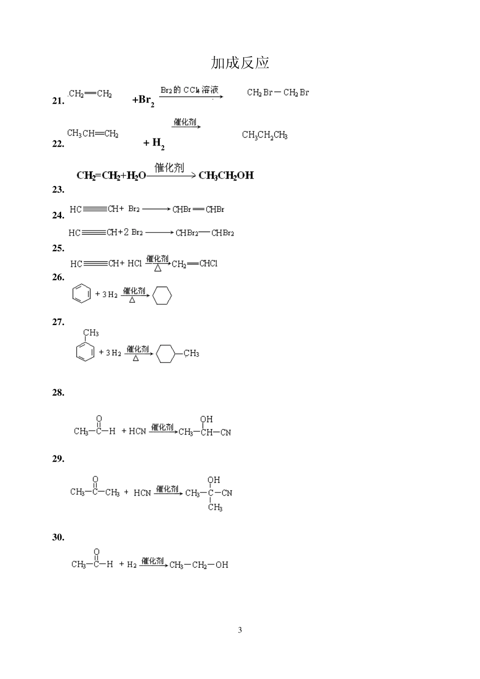 有机化学方程式总结(反应类型)_第3页