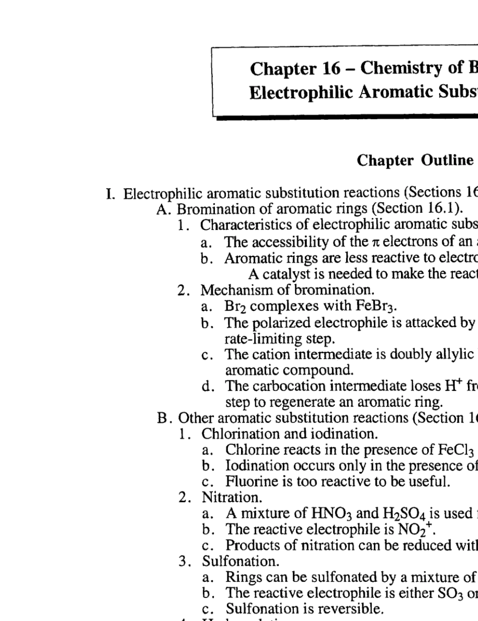 有机化学教材McMurry39;sOrganicChemistry的课后习题答案第十章Chapter16_第1页