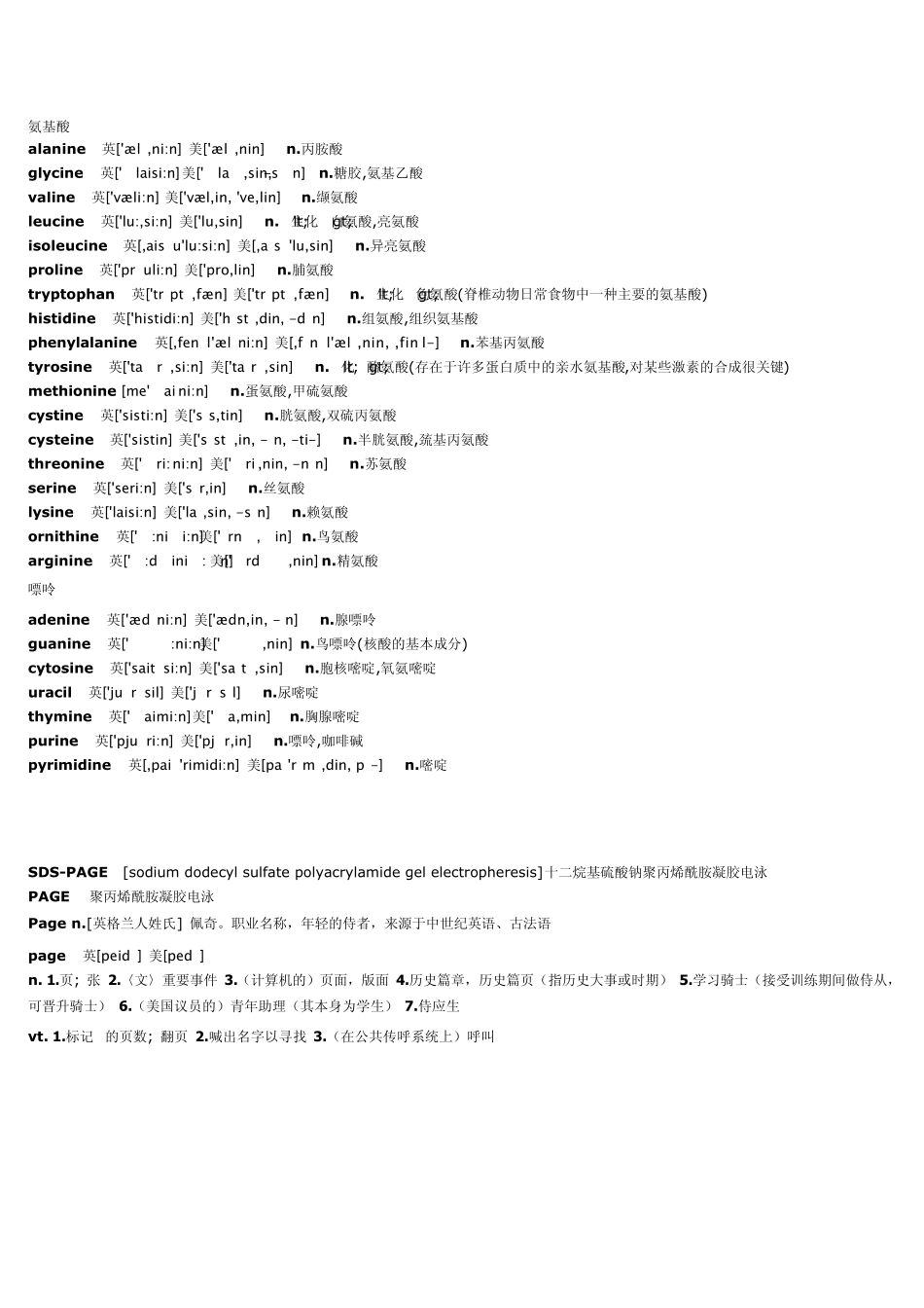 有机化学词汇_第1页
