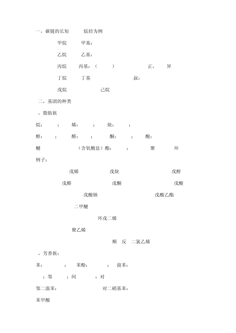 有机及高分子英语名词_第1页