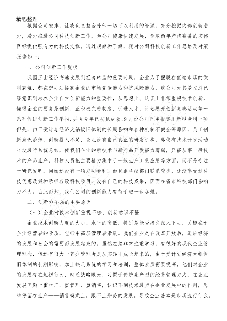 本公司科技创新工作思路和对策_第2页