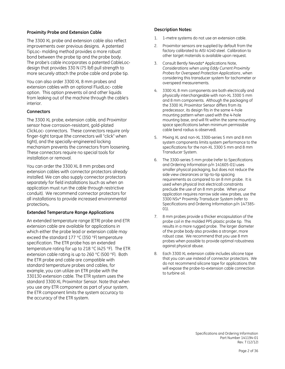 本特利bently3300探头使用说明书_第2页