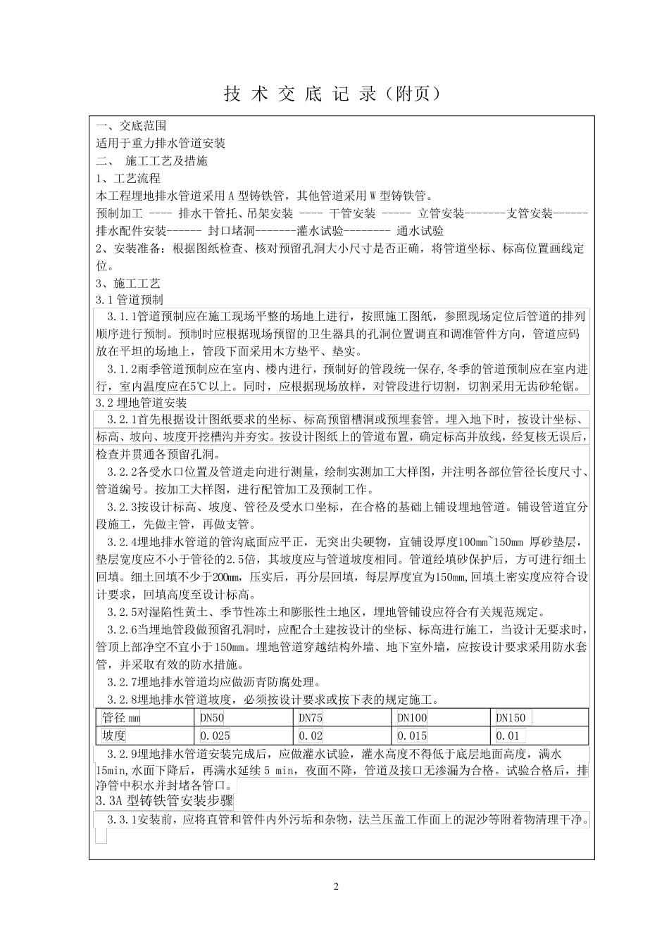 机制铸铁排水管安装_第2页