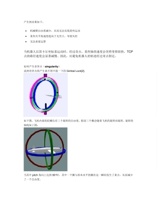 机器人奇异点