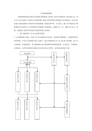 机场弱电施工不停航保障措施