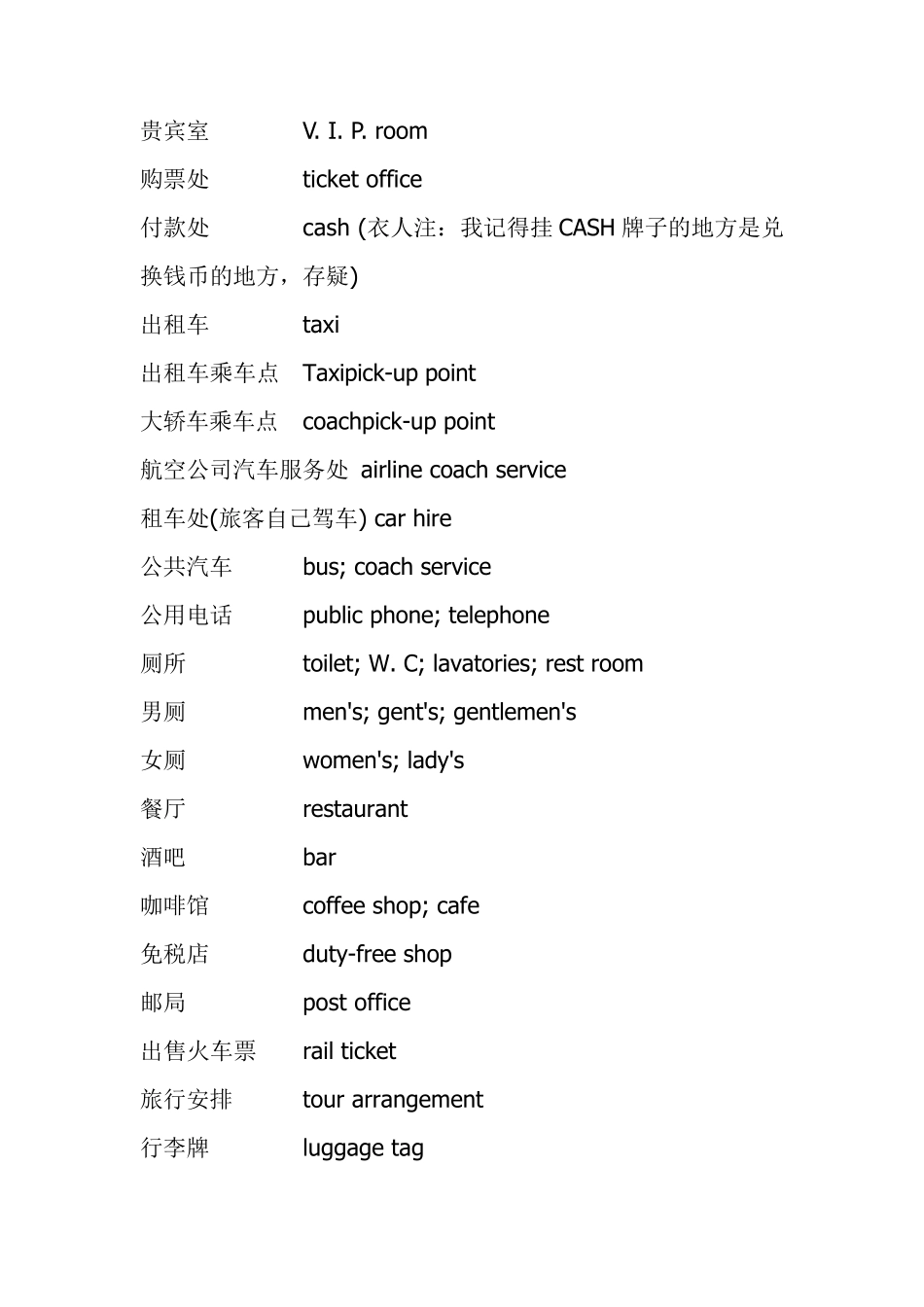 机场设施英文词汇_第3页