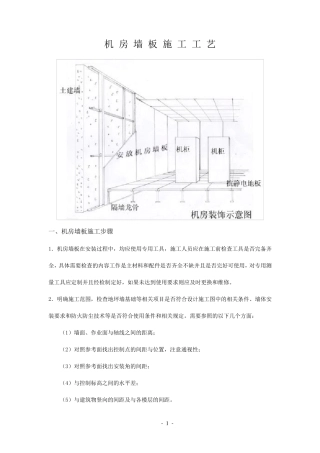 机房墙板施工工艺(附节点图)