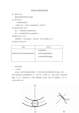 机构运动简图的绘制