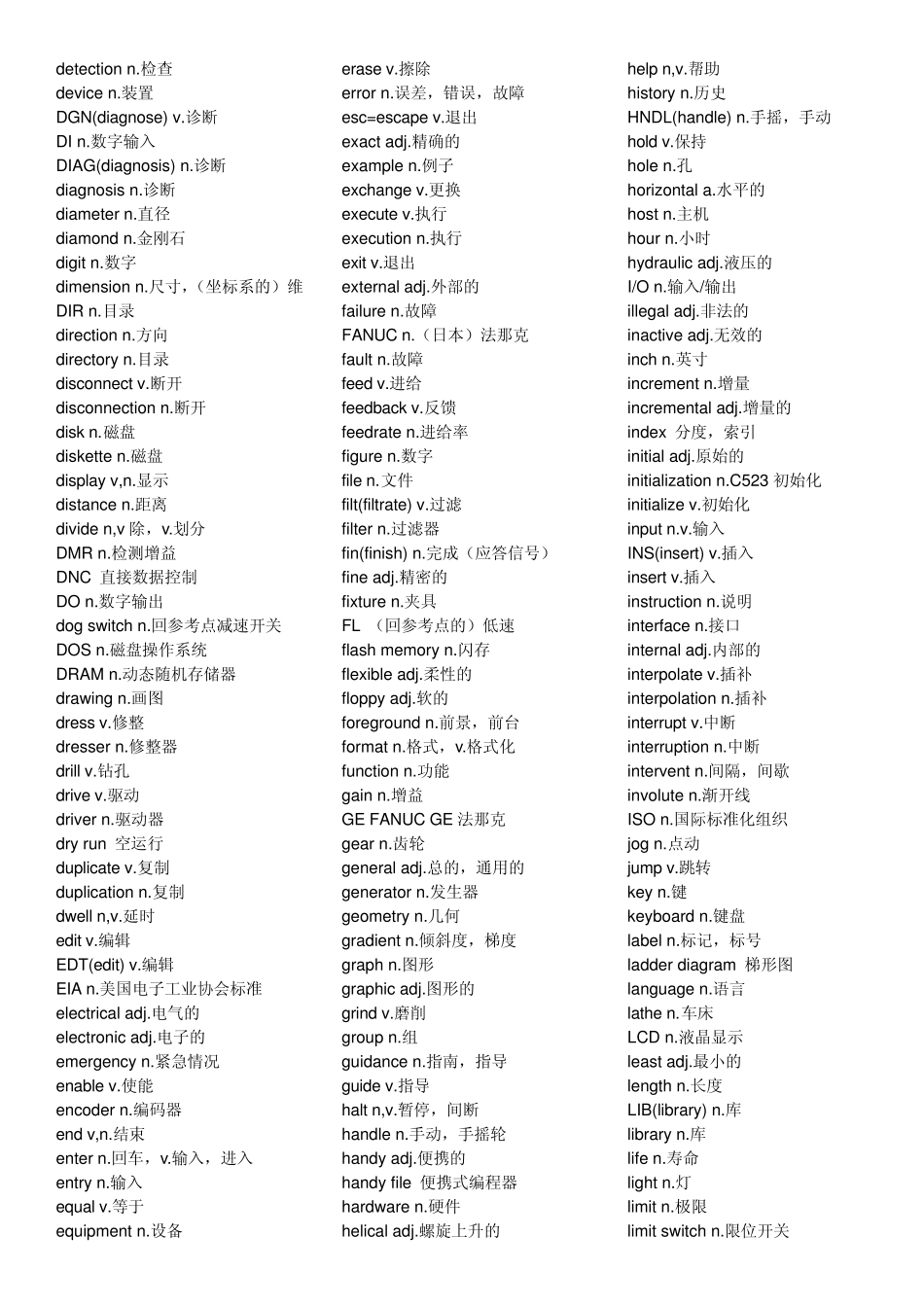 机械、数控常用英语词汇_第2页
