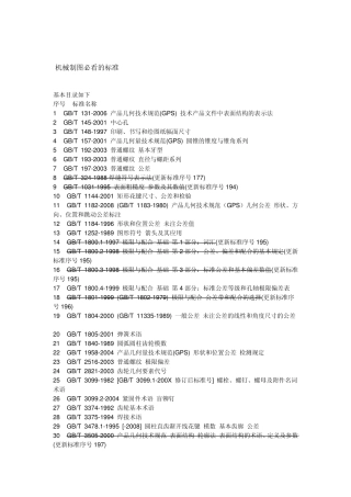 机械制图必看的标准c