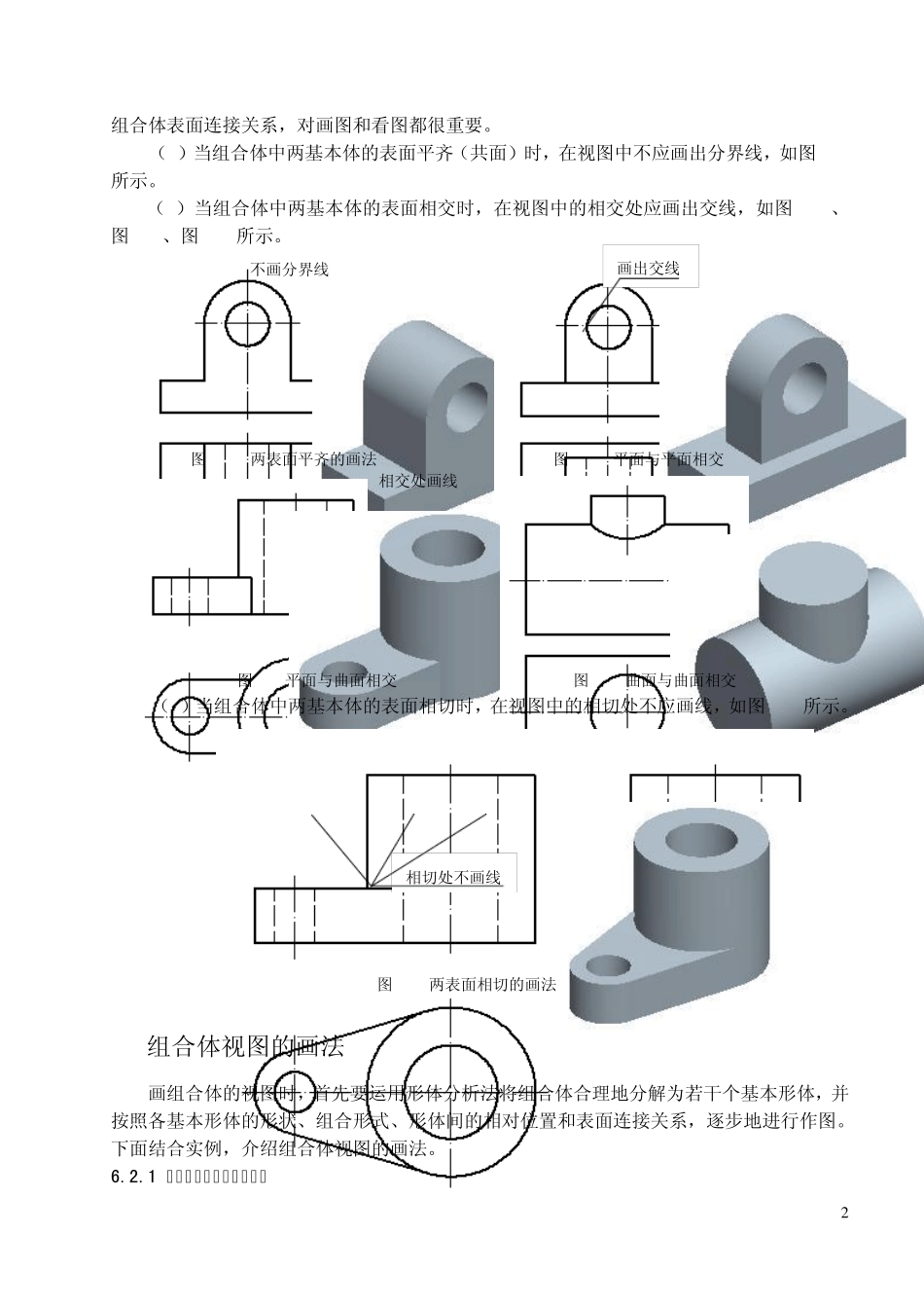 机械制图第6章组合体_第2页