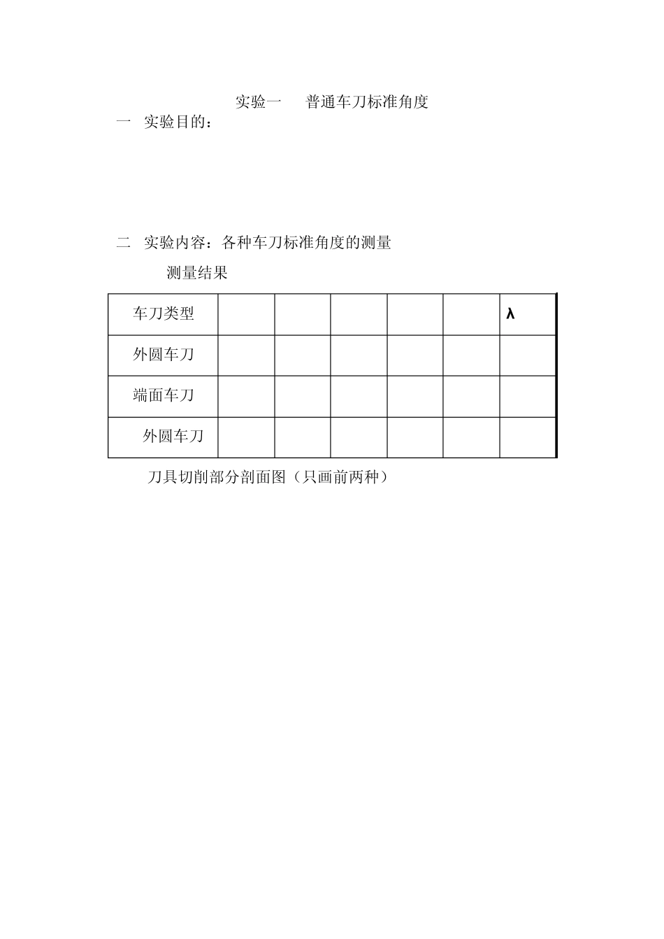 机械制造技术基础实验报告_第3页