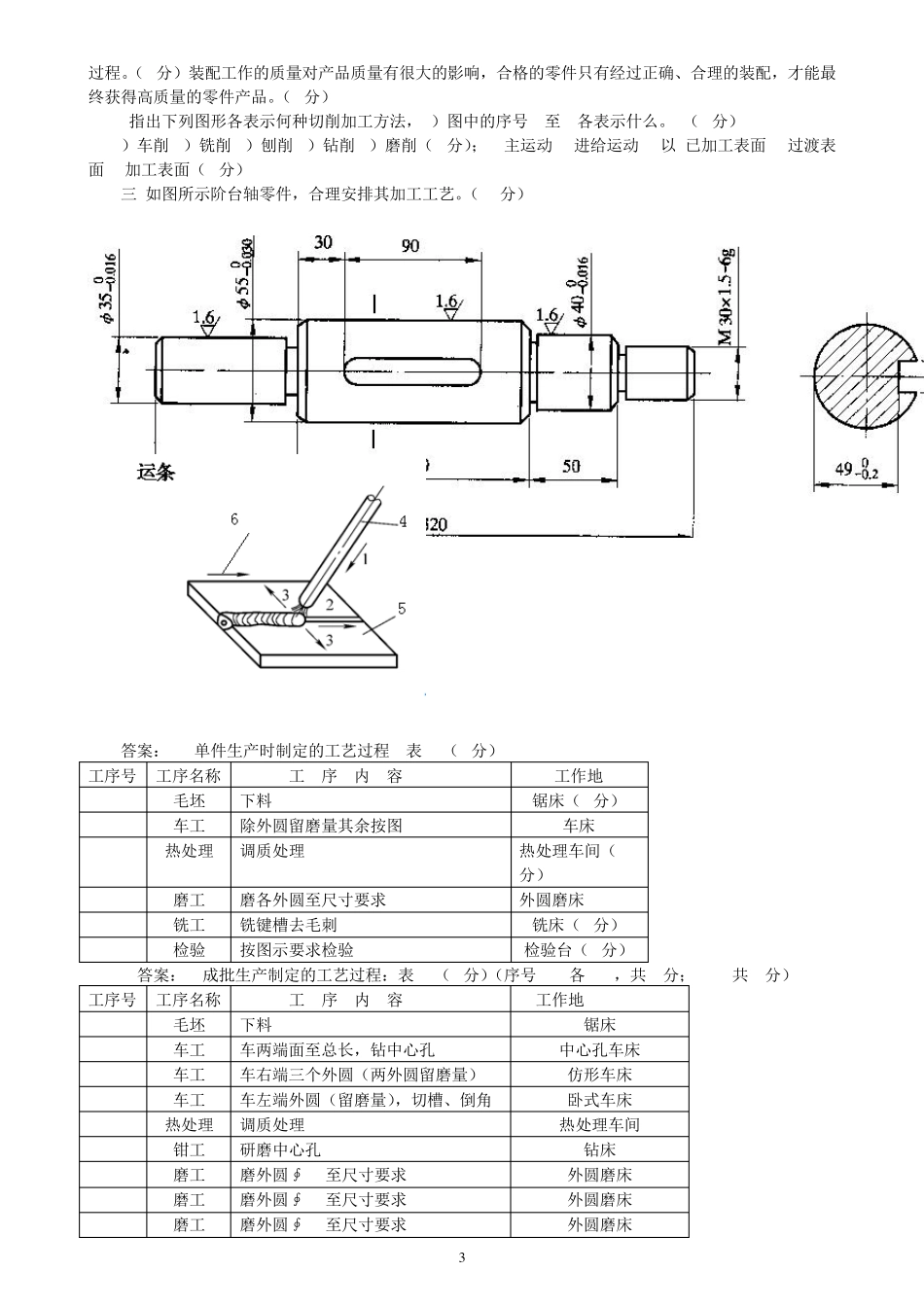 机械制造技术基础题库试题及答案_第3页