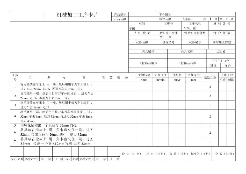 机械加工工艺过程卡13片_第3页