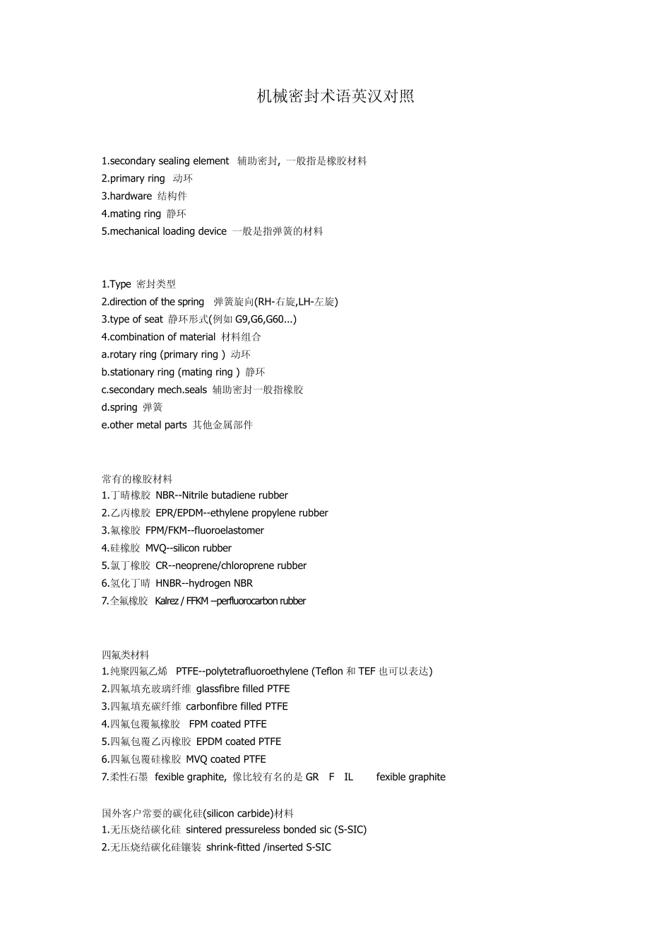机械密封术语英汉对照_第1页