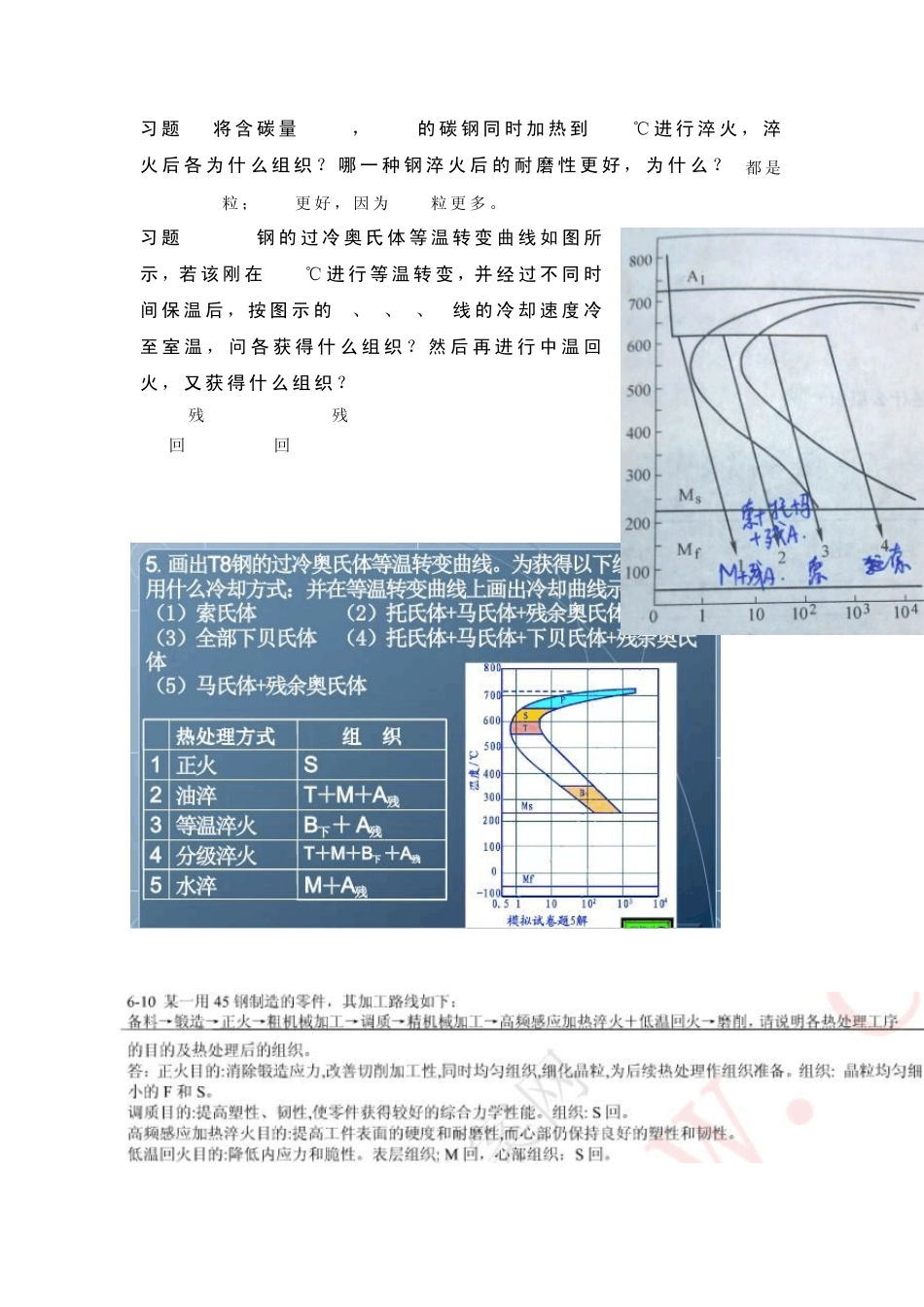 机械工程材料第三版王运炎编写部分课后练习考试重点习题和答案_第3页