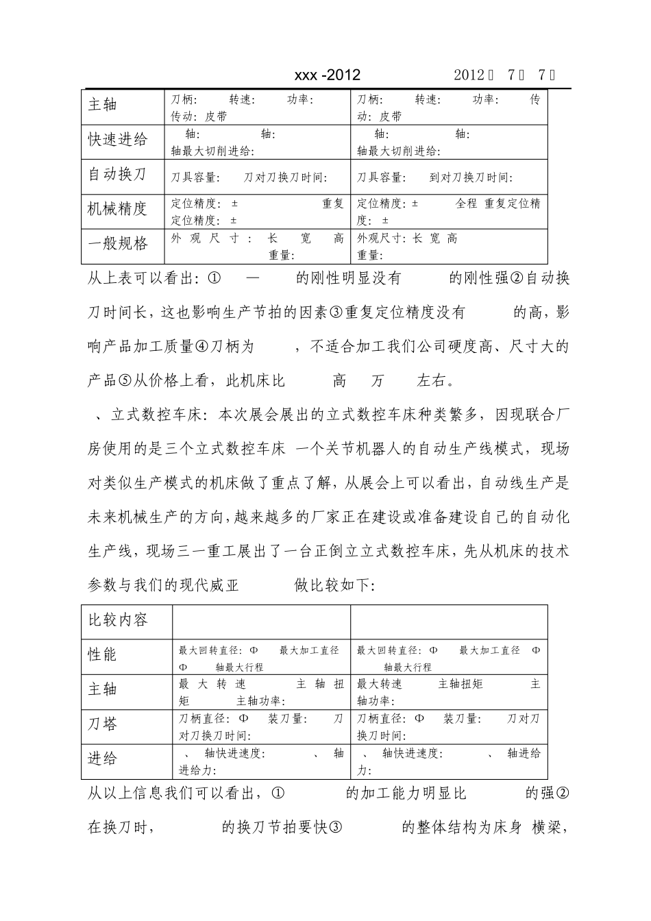 机械类出差报告_第2页