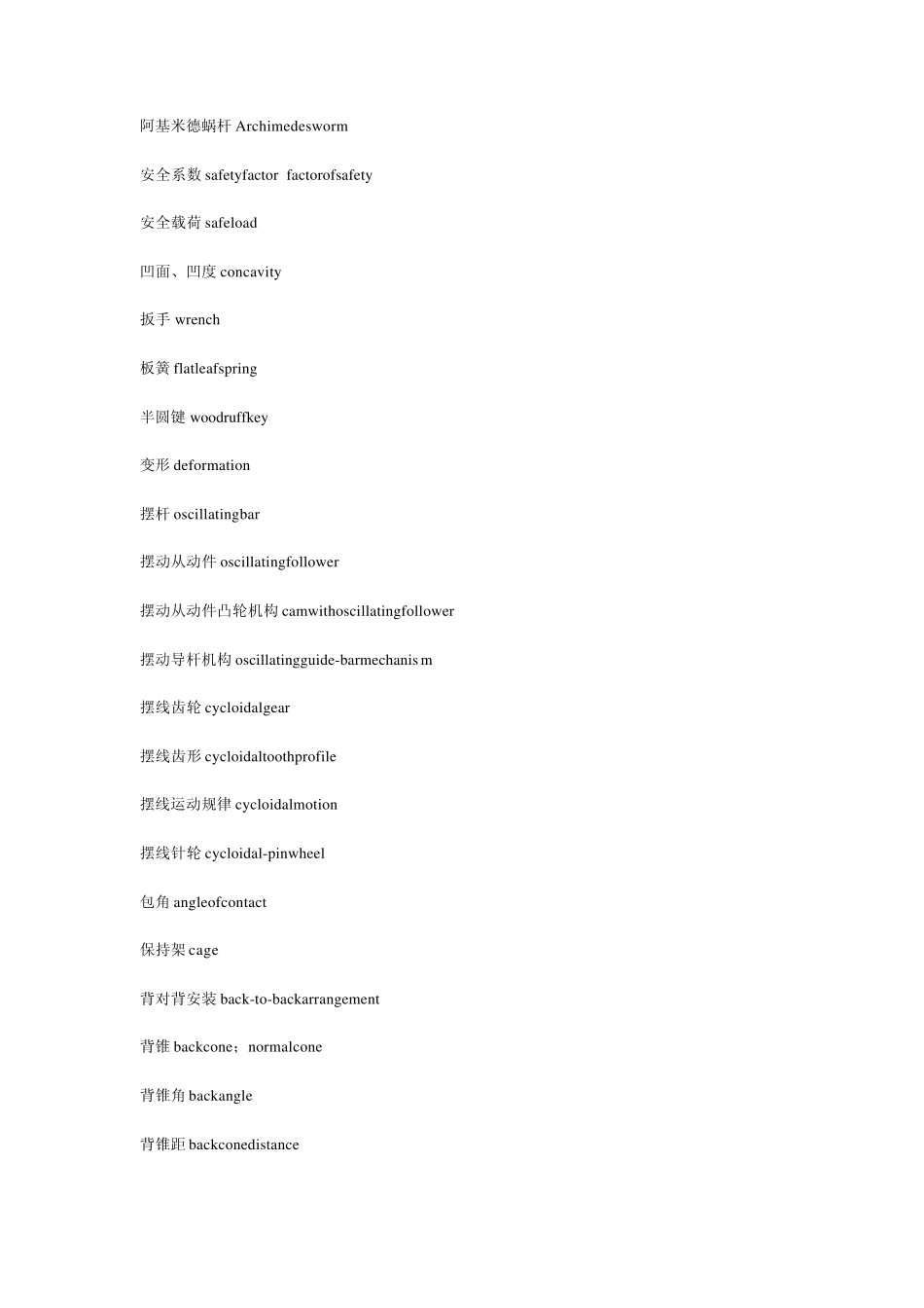 机械设计专业术语的英语翻译(含模具)_第1页