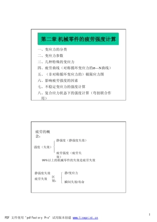 机械设计之疲劳极限