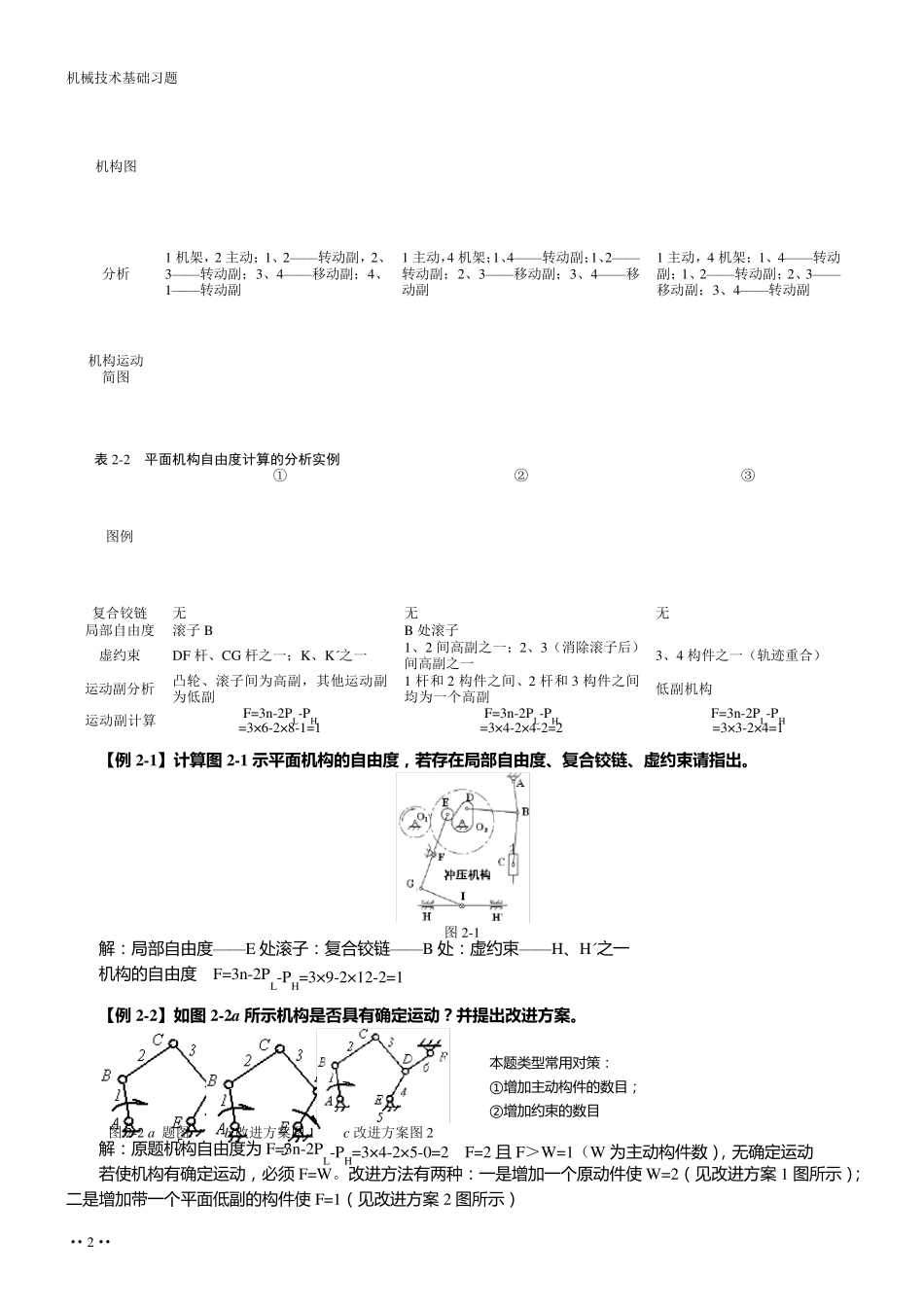 机械设计基础复习题_第2页
