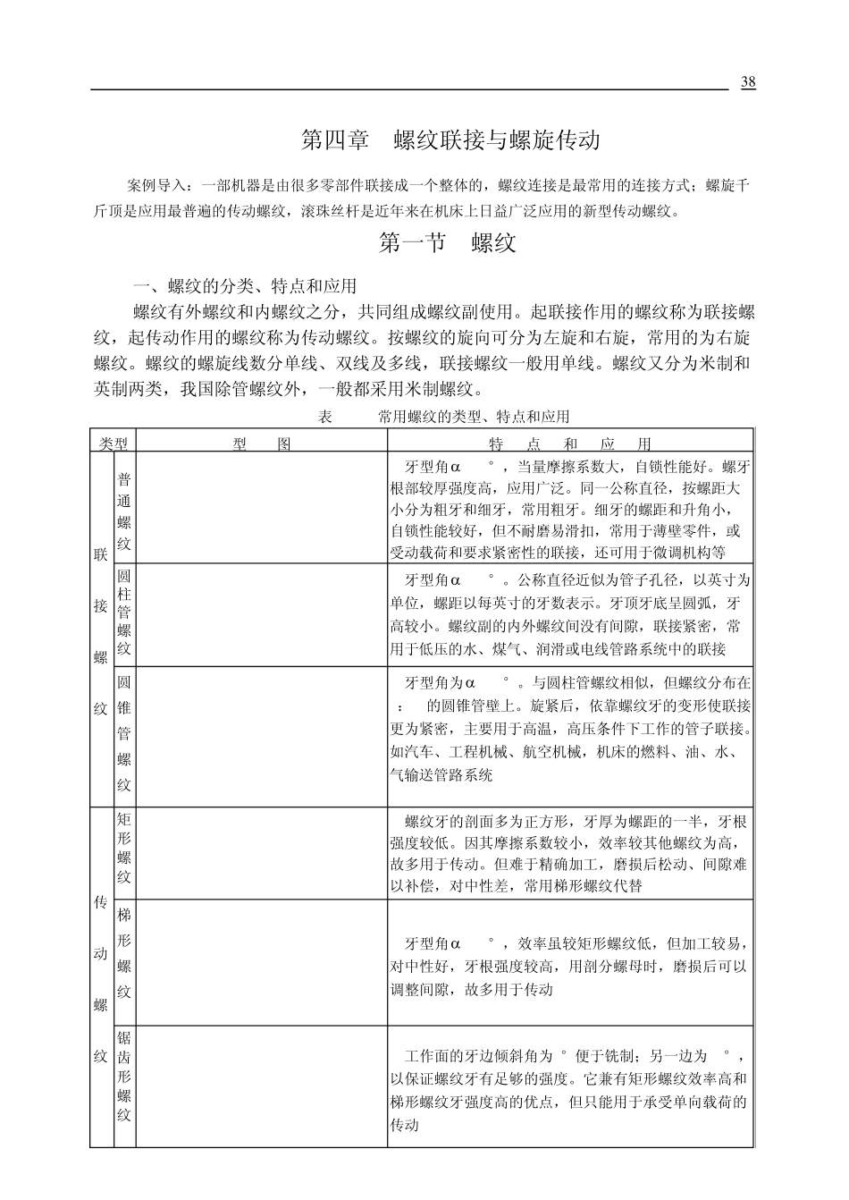 机械设计第4章螺纹联接与螺旋传动_第1页