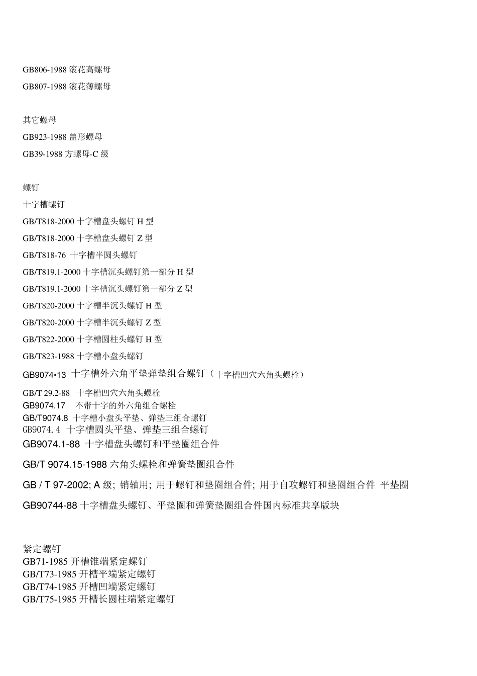 机械设计行业GB中常用标准._第3页