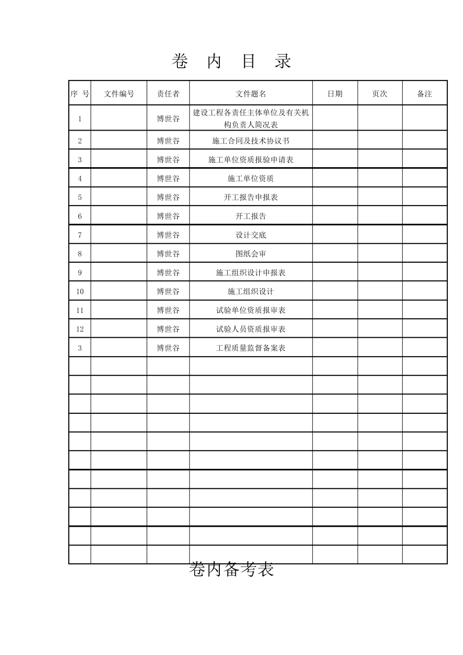 机电安装资料组卷目录_第2页