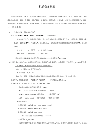 机舱设备介绍