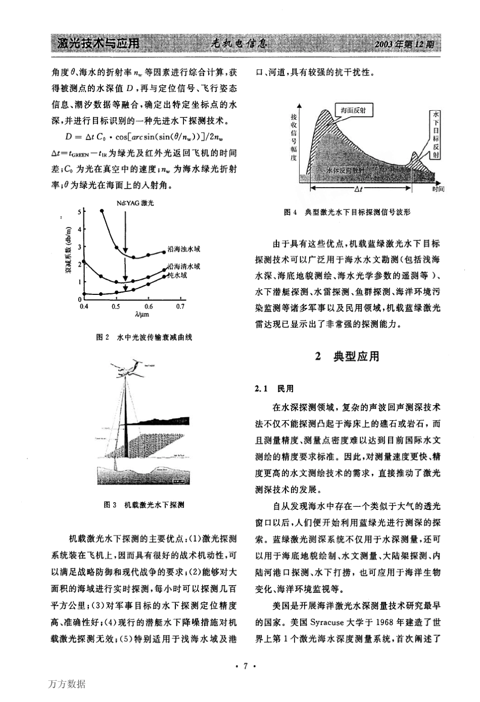 机载蓝绿激光水下目标探测技术的现状及前景_第2页