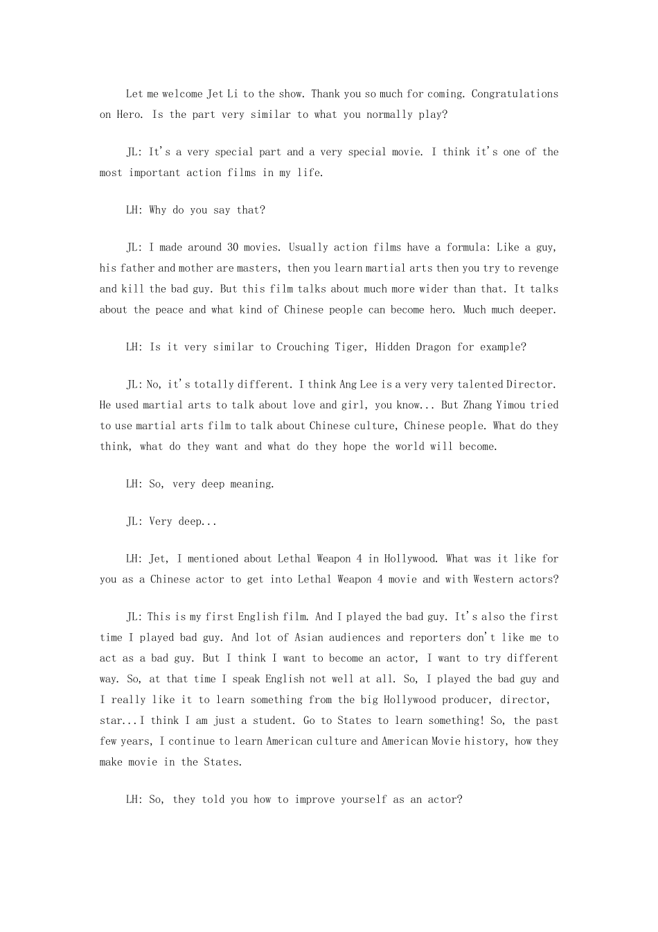 李连杰接受cnn采访_第2页
