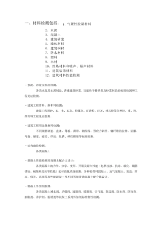 材料、主体、节能检测
