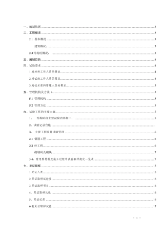 材料、设备检验试验方案