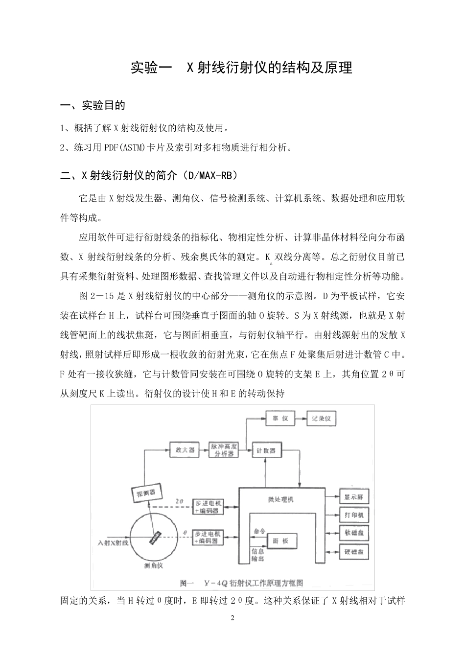 材料分析测试方法实验指导书_第2页