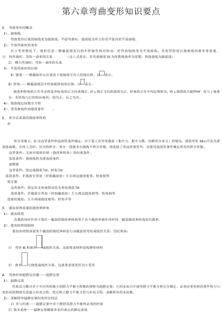 材料力学知识点