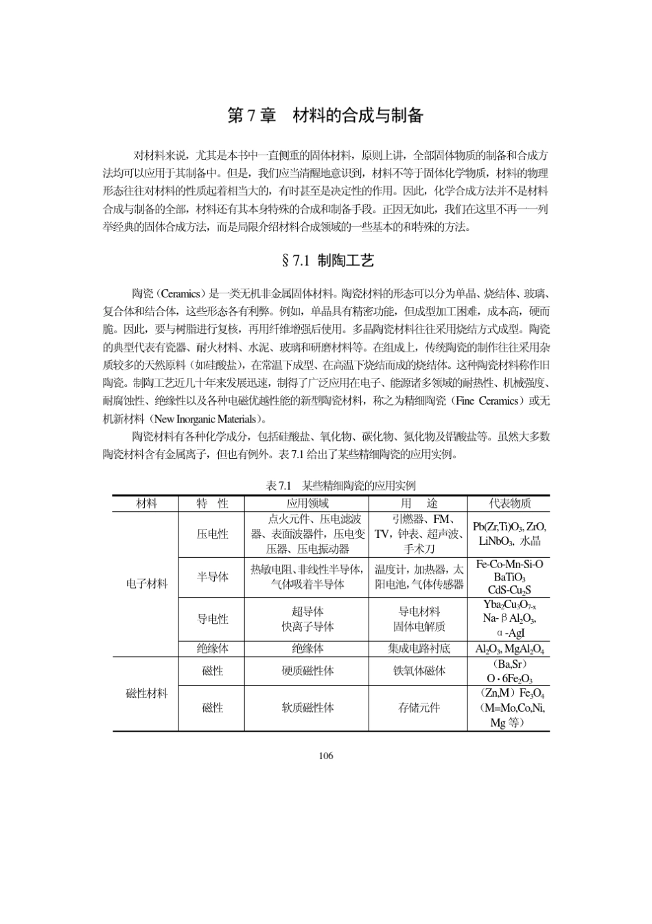 材料化学导论第7章材料的合成与制备_第1页