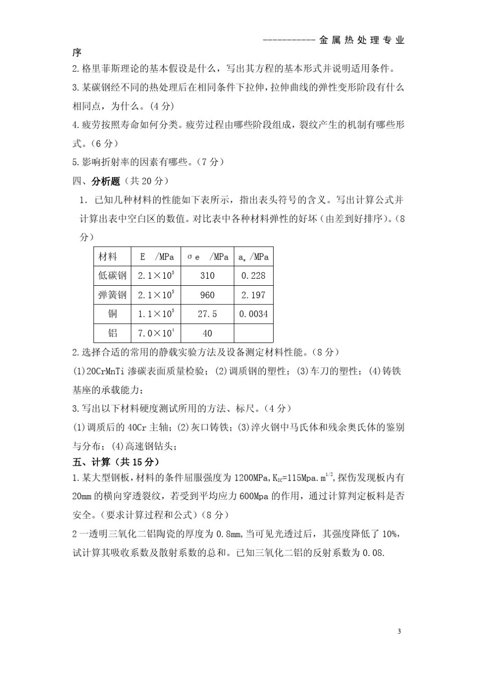 材料性能学历年真题_第3页