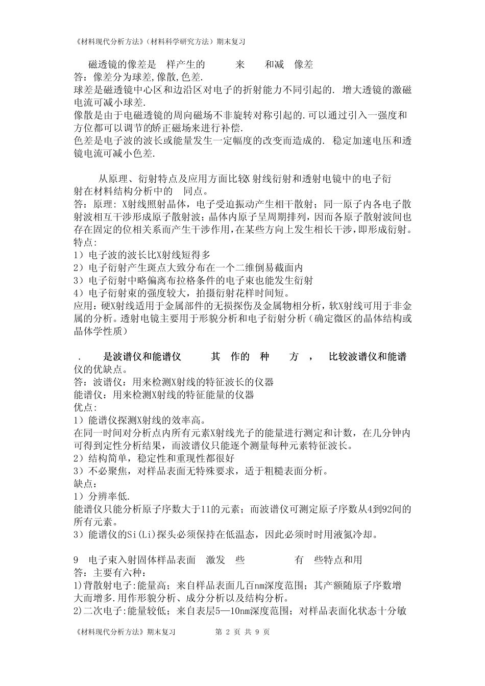 材料现代分析方法重点笔记_第2页
