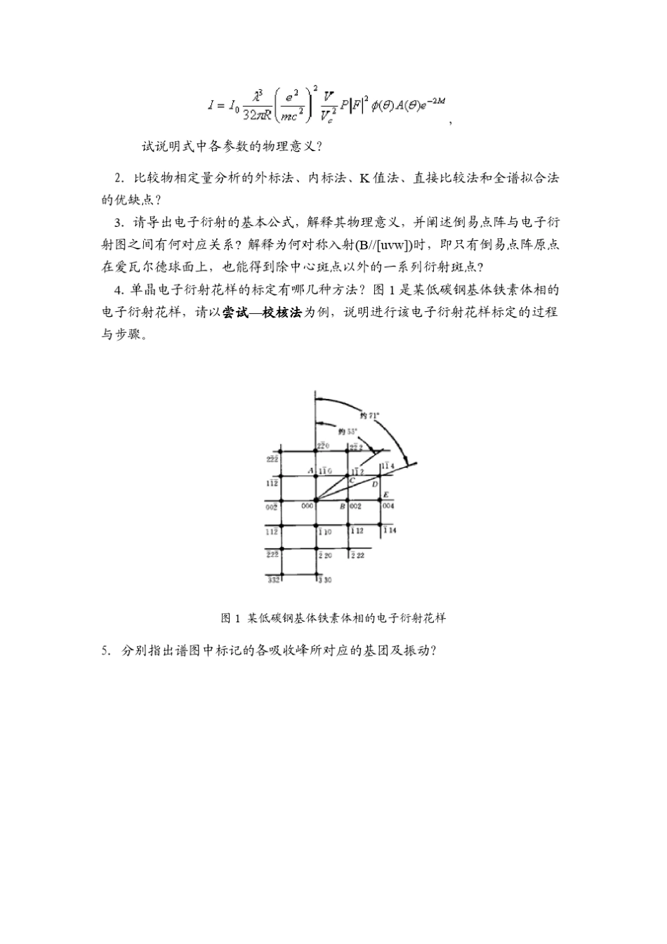 材料现代分析方法试题(110)有答案_第2页