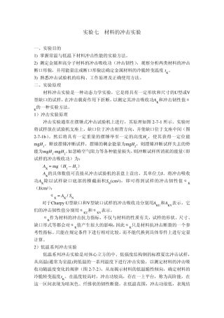 材料的冲击实验