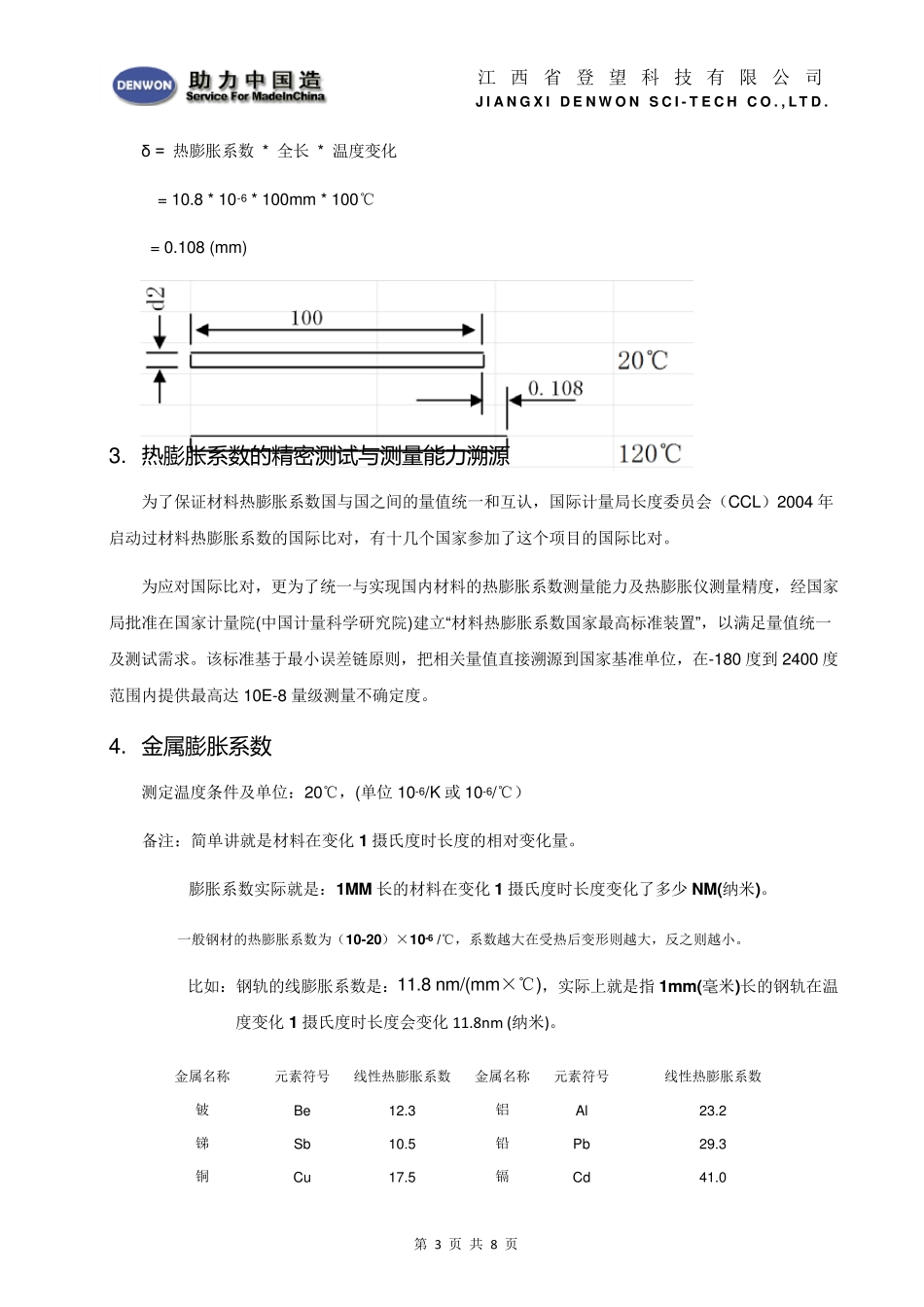材料的热膨胀系数_第3页