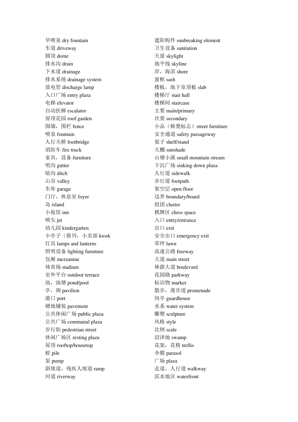 材料类景观类专业英语_第3页