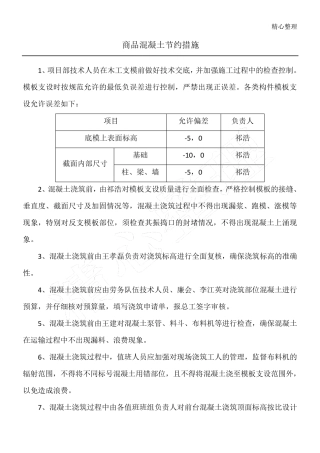 材料节约方法及措施