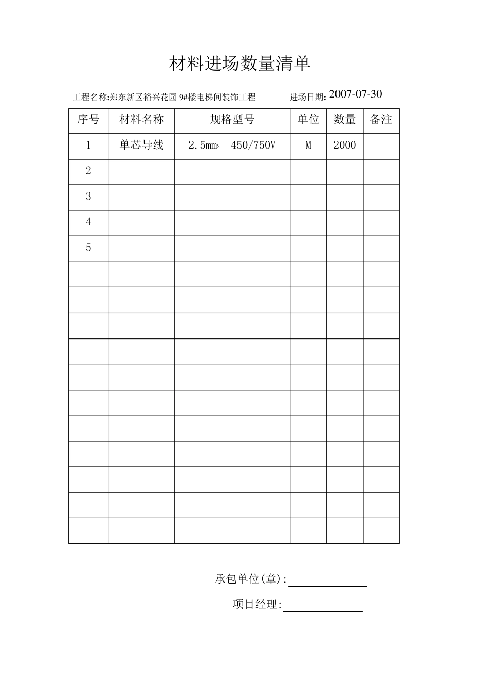 材料进场清单_第1页