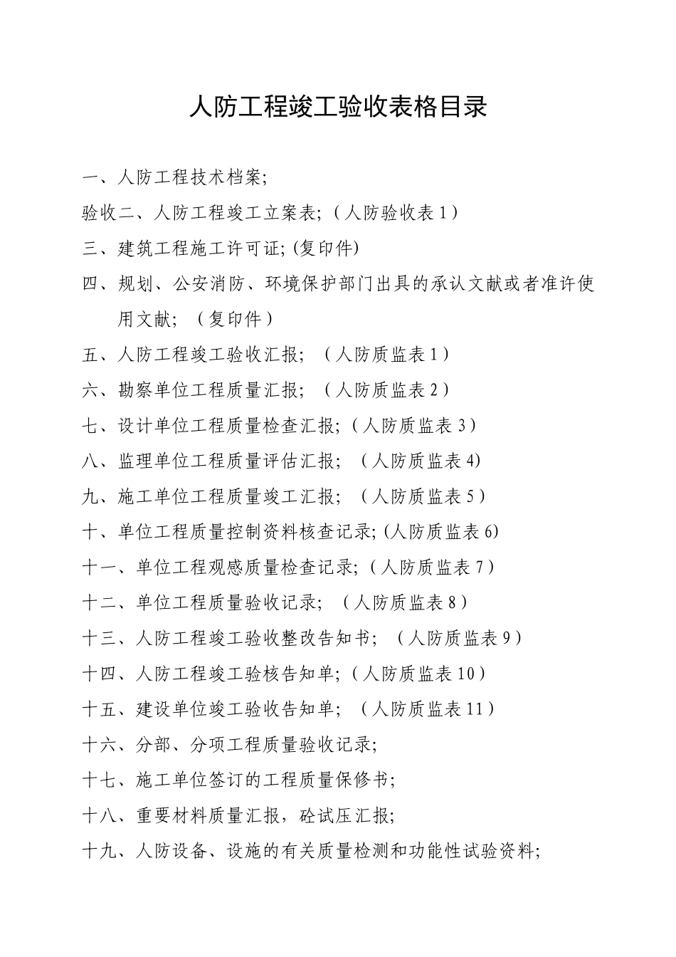 2025年全套人防工程竣工验收资料_第1页