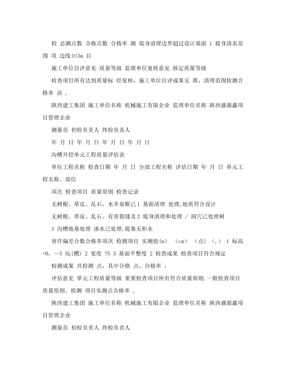 2025年浆砌石全套表格单位工程施工质量报验单整理版施工方案_第2页