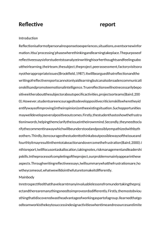 reflective report (自动保存的)