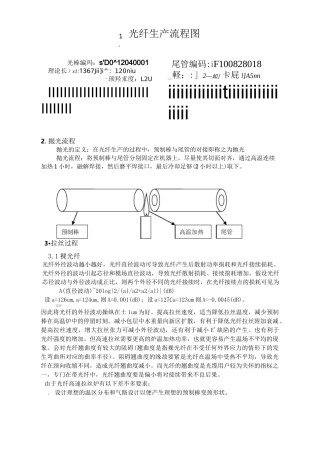 光纤生产流程图